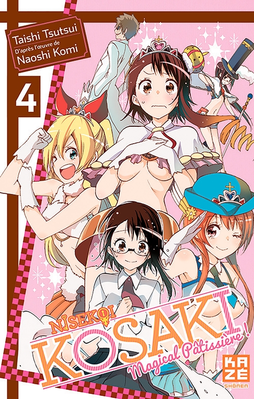 Couverture ebook de Nisekoi Kosaki Magical patissiere T04, de Naoshi Komi, Taishi Tsutsui