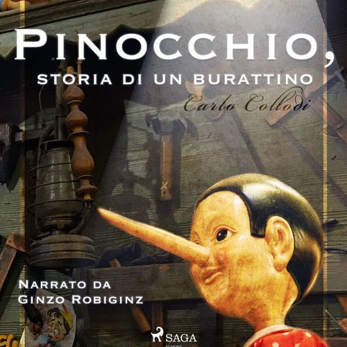 Couverture audiobook de Pinocchio, storia di un burattino, de Carlo Collodi