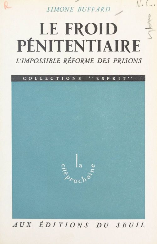 ebook cover of Le froid pénitentiaire, by Simone Buffard