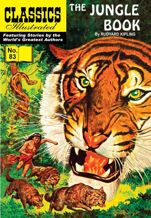 ebook cover of The Jungle Book, by Rudyard Kipling