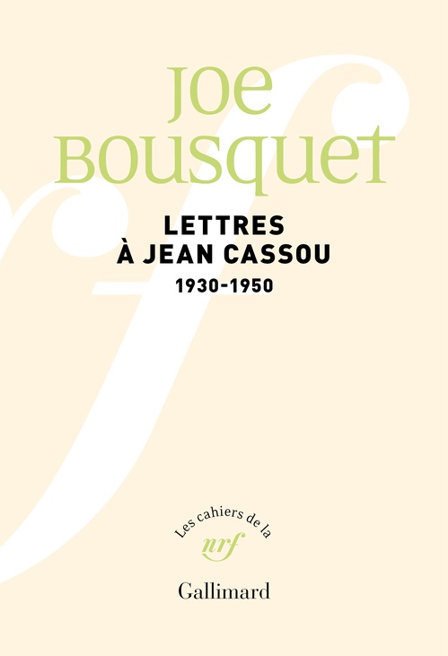 Couverture ebook de Lettres à Jean Cassou, de Joë Bousquet