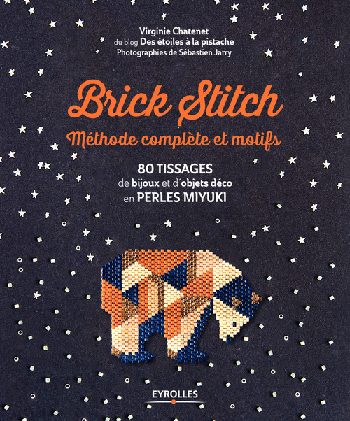 Couverture ebook de Brick stitch : méthode complète et motifs, de Virginie Chatenet