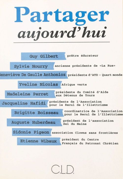 ebook cover of Partager aujourd'hui, by Collectif