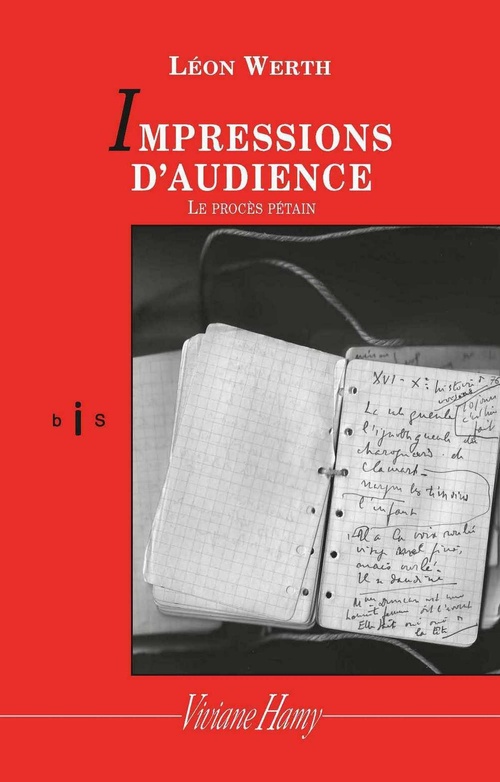 Couverture ebook de Impressions d'audiences : le procès Pétain, de Léon Werth