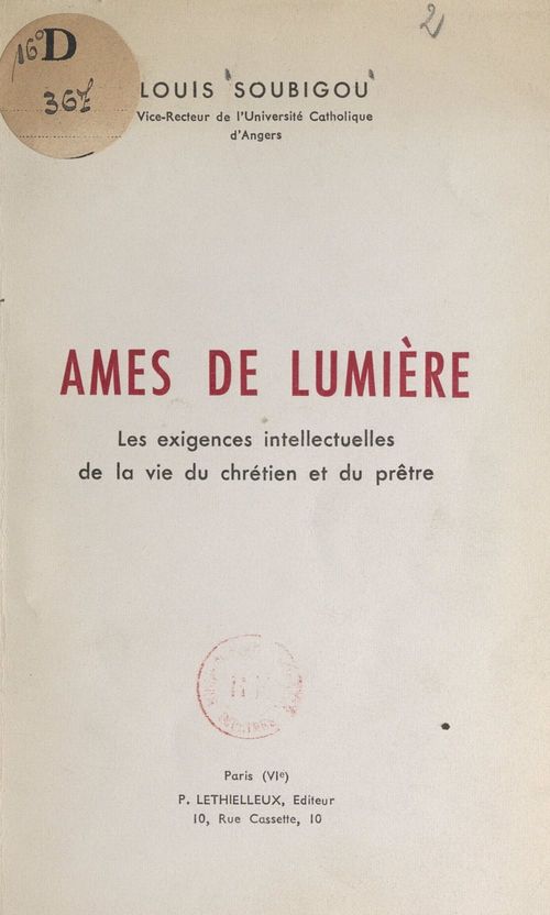 Couverture ebook de Âmes de lumière, de Louis Soubigou