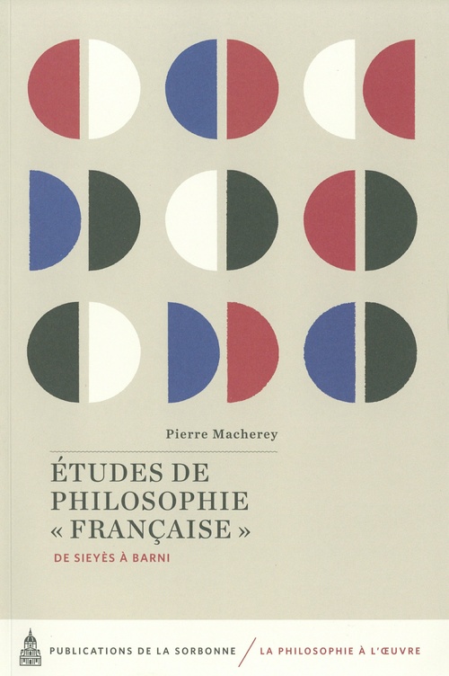 ebook cover of Études de philosophie « française », by Pierre Macherey