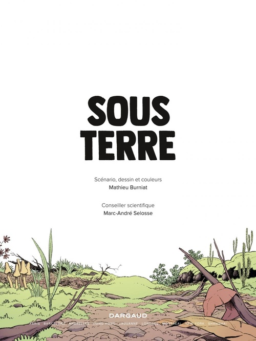 Couverture ebook de Sous Terre, de Mathieu Burniat