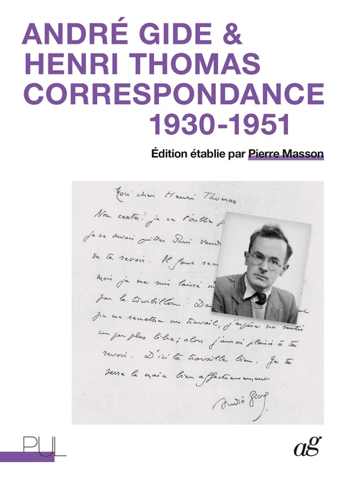 Couverture ebook de André Gide & Henri Thomas, de Pierre Masson