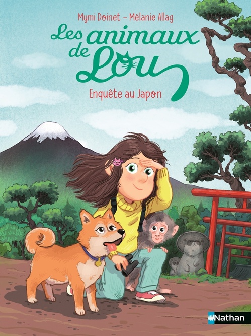 Couverture ebook de Les Animaux de Lou : Enquête au Japon, de Mymi Doinet