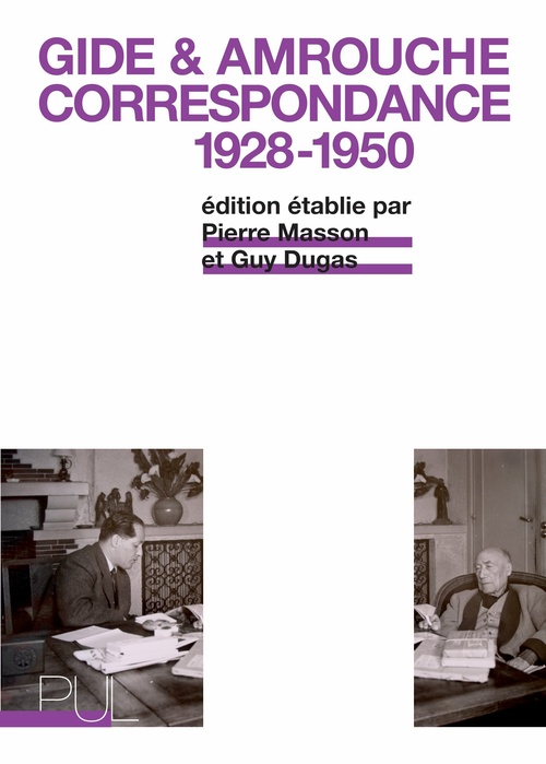 Couverture ebook de André Gide & Jean Amrouche, de Guy Dugas, Pierre Masson