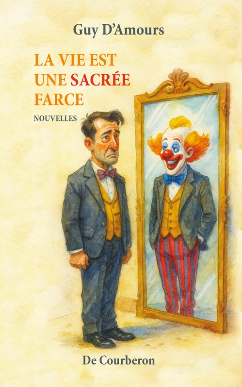 ebook cover of La vie est une sacrée farce, by Guy D'Amours