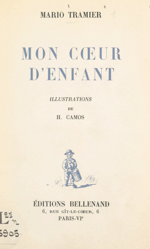 Couverture ebook de Mon coeur d'enfant, de Mario Tramier