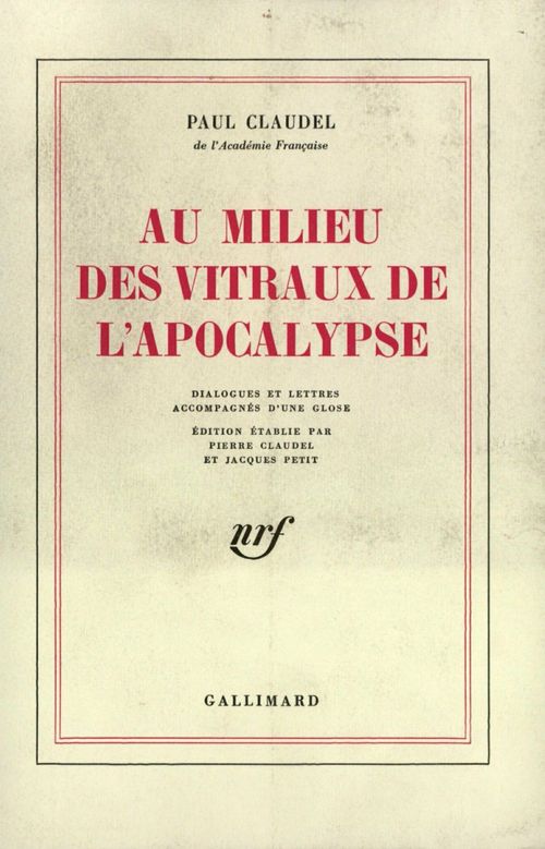 ebook cover of Au milieu des vitraux de l'Apocalypse, by Paul Claudel