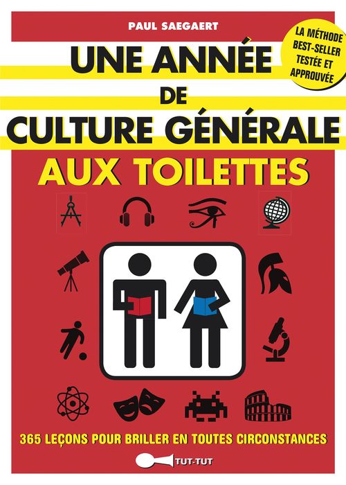 Couverture ebook de Une année de culture générale aux toilettes, de Paul Saegaert