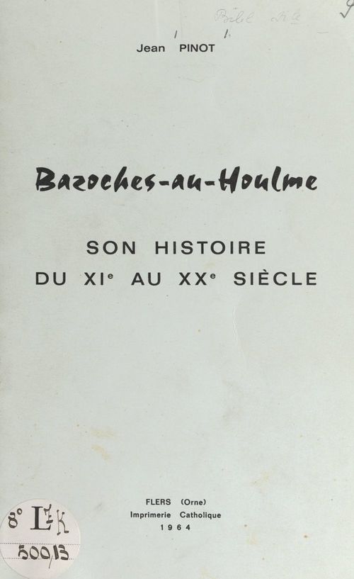 ebook cover of Bazoches-au-Houlme, by Jean Pinot