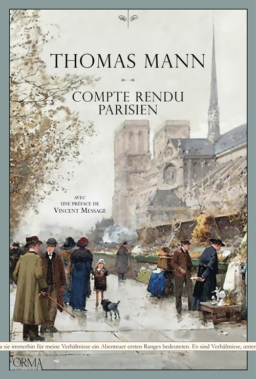Couverture ebook de Compte rendu parisien, de Thomas Mann