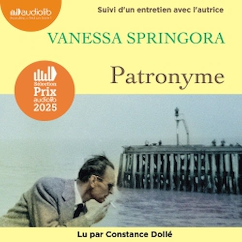 audiobook cover of Patronyme, by Vanessa Springora