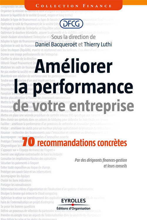 Couverture ebook de Améliorer la performance de votre entreprise, de Collectif
