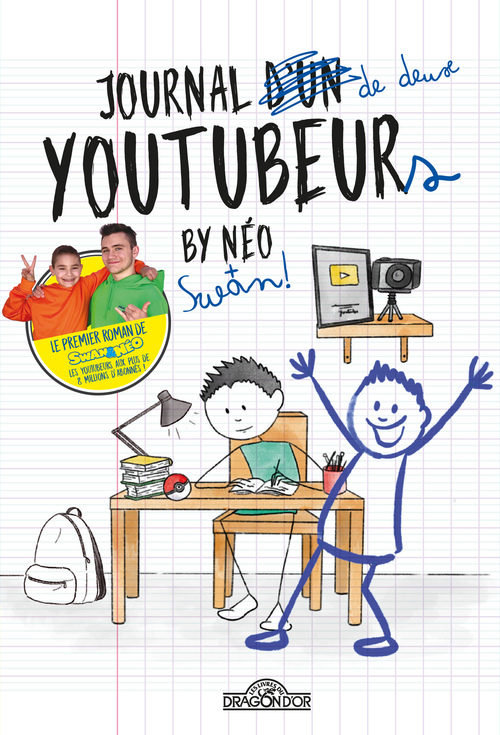 Couverture ebook de Swan & Néo - Journal d'un YouTubeur - Lecture roman jeunesse sous forme de journal - Dès 8 ans, de NéO, Swan