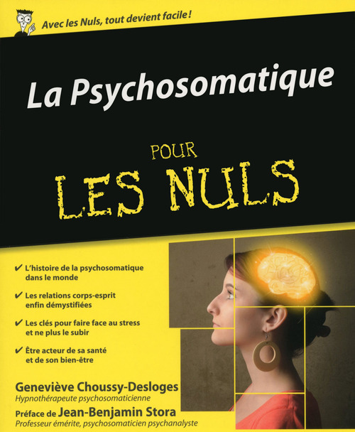 Couverture ebook de La Psychosomatique Pour les Nuls, de Geneviève Choussy-desloges