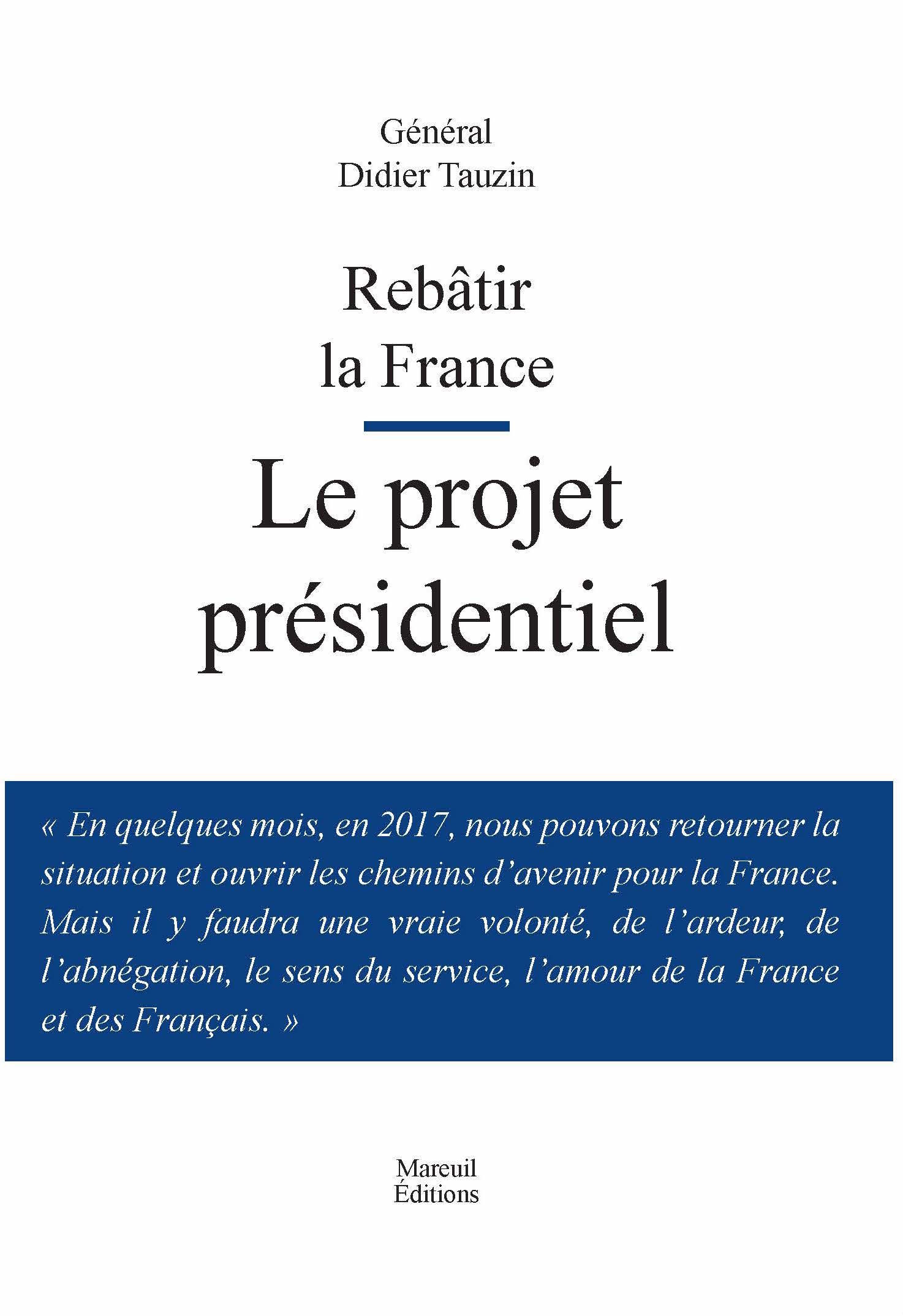 Couverture ebook de Rebâtir la France, de Didier Tauzin