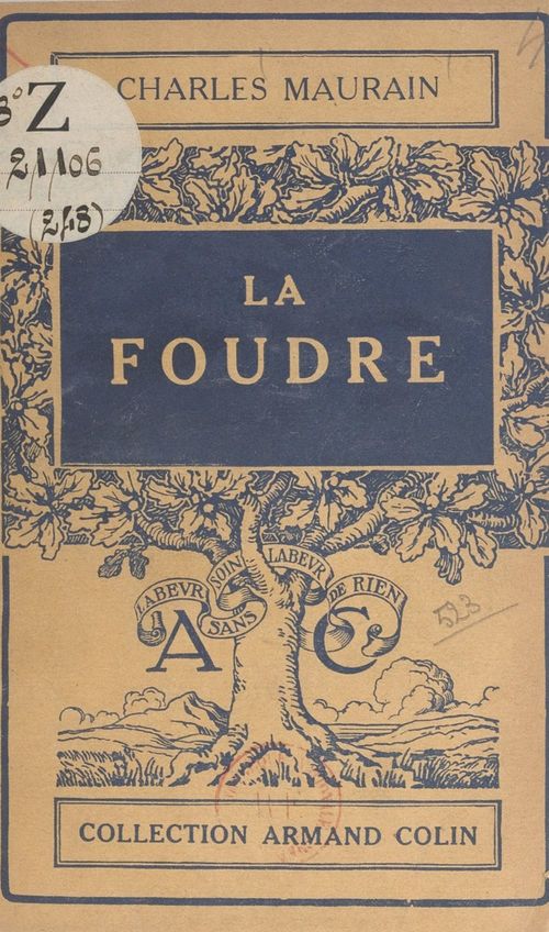 Couverture ebook de La foudre, de Charles Maurain