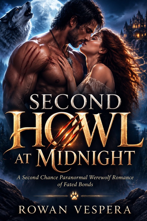 ebook cover of SECOND HOWL AT MIDNIGHT, by Rowan Vespera