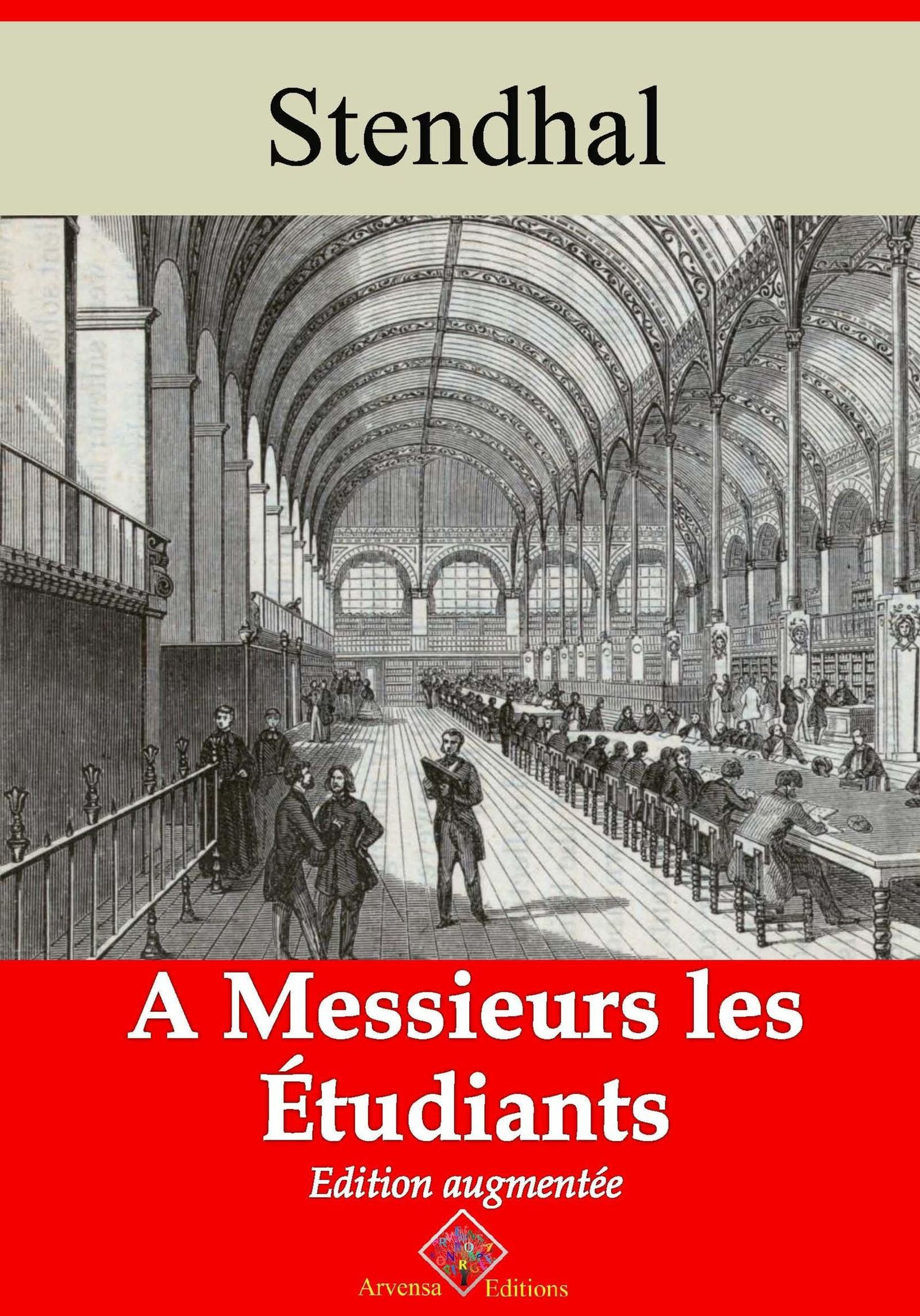ebook cover of À messieurs les étudiants - suivi d'annexes, by Stendhal