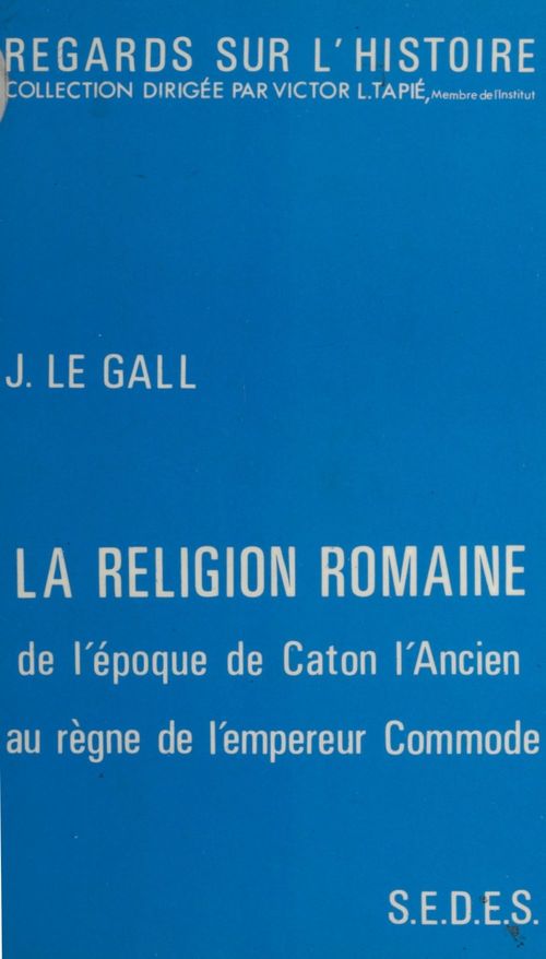 Couverture ebook de La religion romaine, de Joel Le Gall