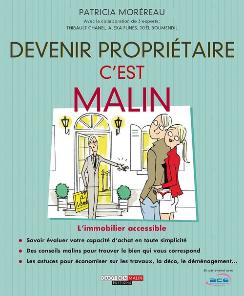 Couverture ebook de Devenir propriétaire, c'est malin, de Patricia Moréreau