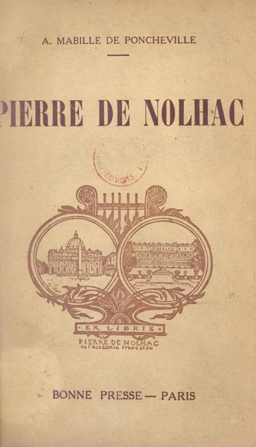 Couverture ebook de Pierre de Nolhac, de Andre Mabille De Poncheville
