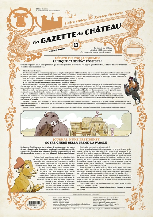 Couverture ebook de La Gazette du Château (Tome 11), de Félix Delep, Xavier Dorison