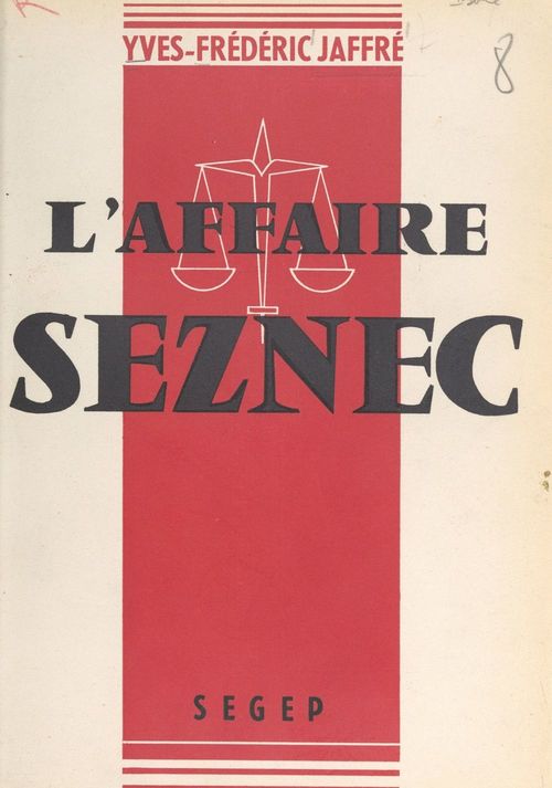 ebook cover of L'affaire Seznec, by Yves-frédéric Jaffre