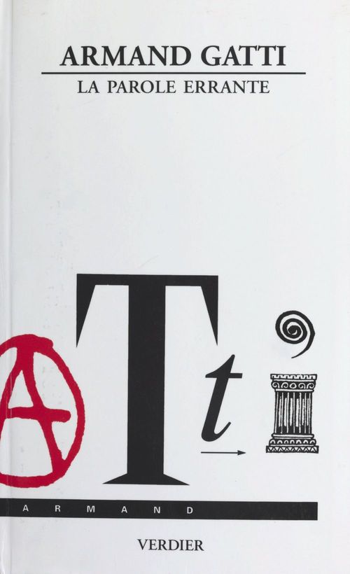 Couverture ebook de La Parole errante, de Armand Gatti