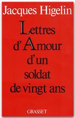Couverture ebook de Lettres d'amour d'un soldat de vingt ans, de Jacques Higelin