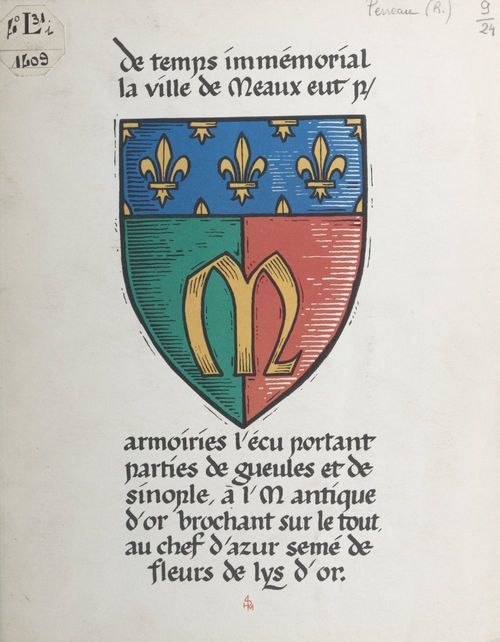 Couverture ebook de Les armoiries de Meaux, de Robert Perreau