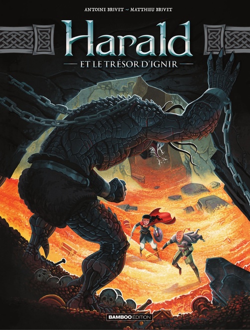 Couverture ebook de Harald et le Trésor d'Ignir - Tome 2, de Matthieu Brivet, Antoine Brivet