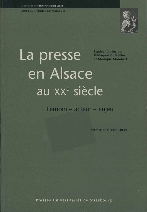 ebook cover of La presse en Alsace au xxe siècle, by