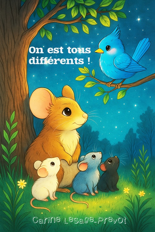 Couverture ebook de On est tous différents !, de Carine Lesage-Prévot