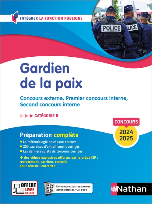 ebook cover of Gardien de la paix 2024-2025 - Concours externe, Premier concours interne, Second concours interne Catégorie B - ePUB, by Morad Mekbel, Elisabeth Simonin
