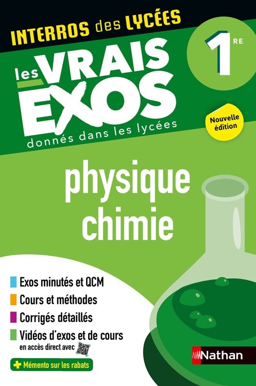 Couverture ebook de Interros des Lycées - Physique Chimie 1re, de Cyriaque Cholet