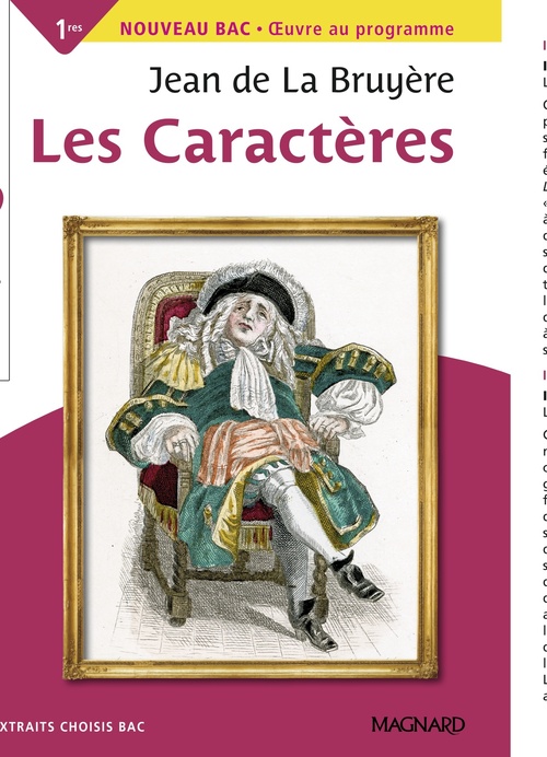 Couverture ebook de Les Caractères - Classiques et Patrimoine, de La Bruyère, Jean de La Bruyère