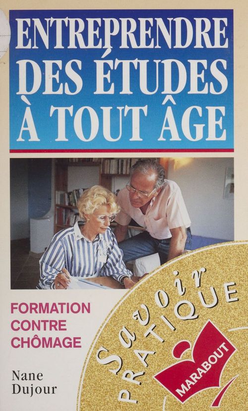 Couverture ebook de Entreprendre des études à tout âge, de Dujour