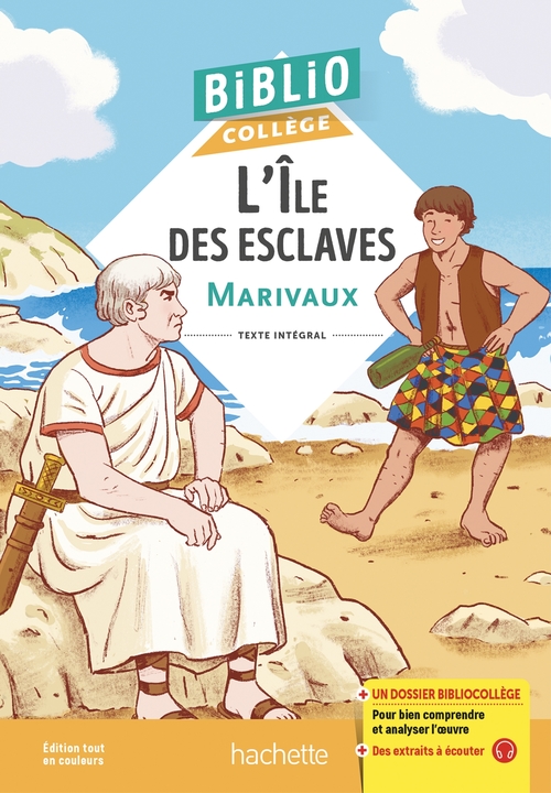 ebook cover of BiblioCollège L'Ile des esclaves (Marivaux), by Pierre de Marivaux