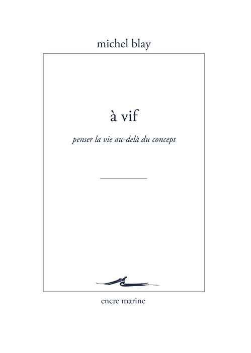 ebook cover of À vif, by Michel Blay
