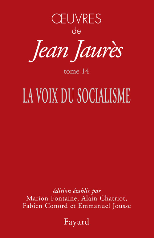 ebook cover of Oeuvres tome 14, by Jean Jaurès