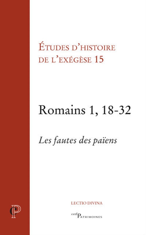 ebook cover of ROMAINS 1, 18-32 - LES FAUTES DES PAIENS, by Collectif
