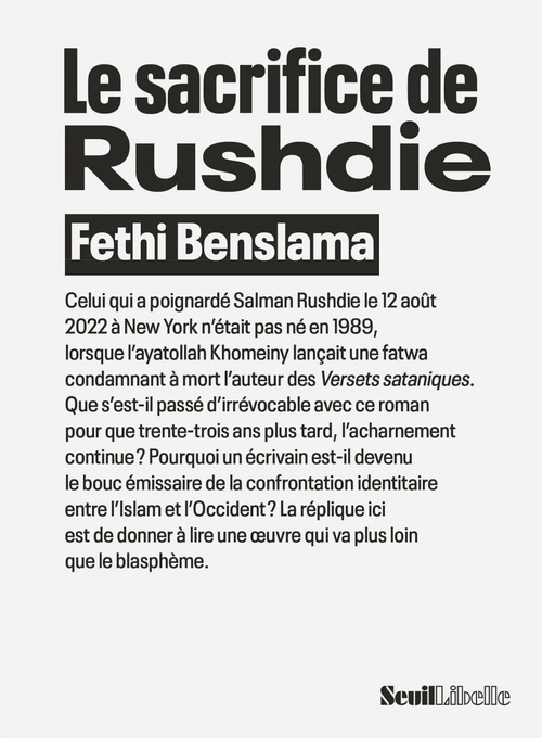 ebook cover of Le Sacrifice de Rushdie, by Fethi Benslama
