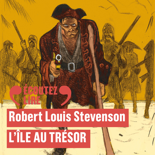 audiobook cover of L'île au trésor, by Robert Louis Stevenson