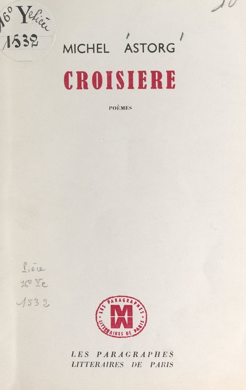 Couverture ebook de Croisière, de Michel Astorg